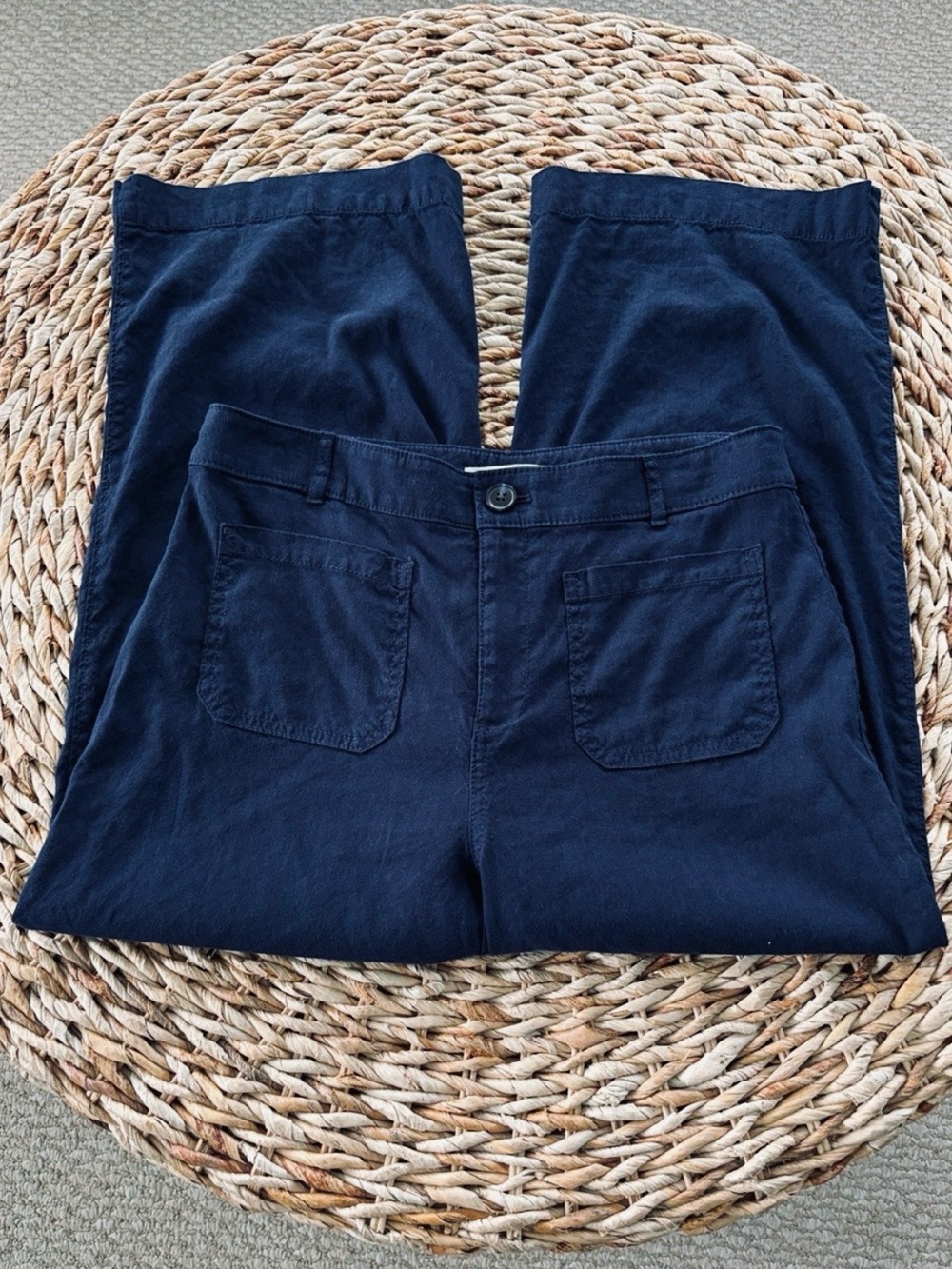 LOFT Palmer Linen Blend Wide Leg Curvy Fit Pant - Picture 5 of 11